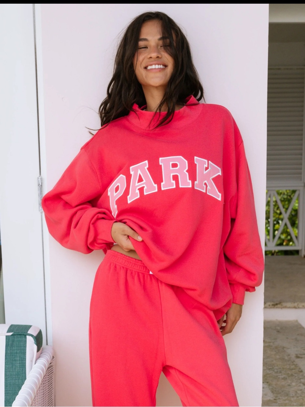 NEW Parke Varsity Mockneck Sweatshirt - Flamengo - Picture 10 of 10